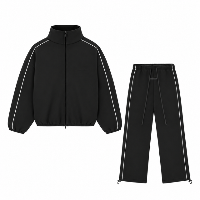Fear of God Essentials Zip Tracksuit Black