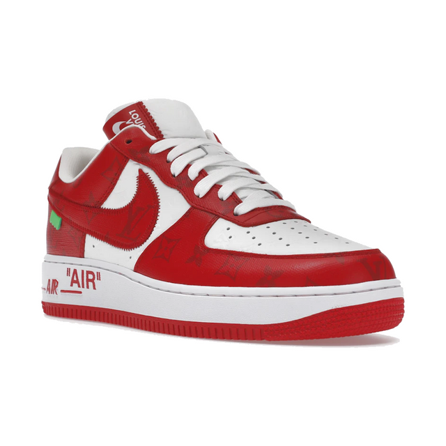 Louis Vuitton Nike Air Force 1 Low By Virgil Abloh White Red