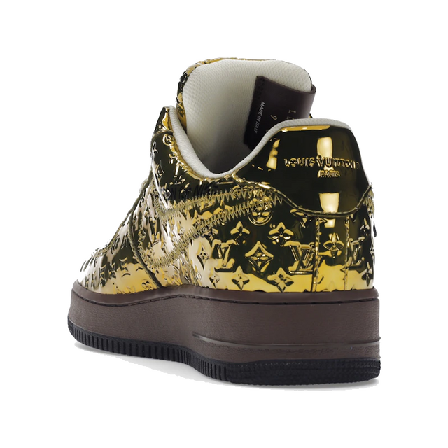 Louis Vuitton Nike Air Force 1 Low By Virgil Abloh Metallic Gold