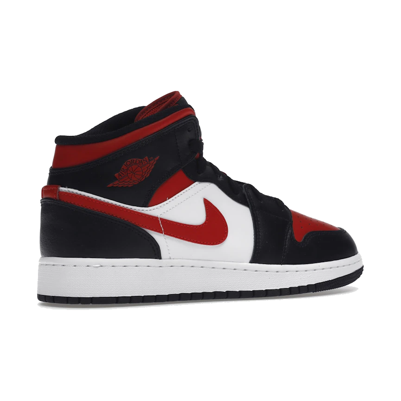 Air Jordan 1 Mid Black Fire Red