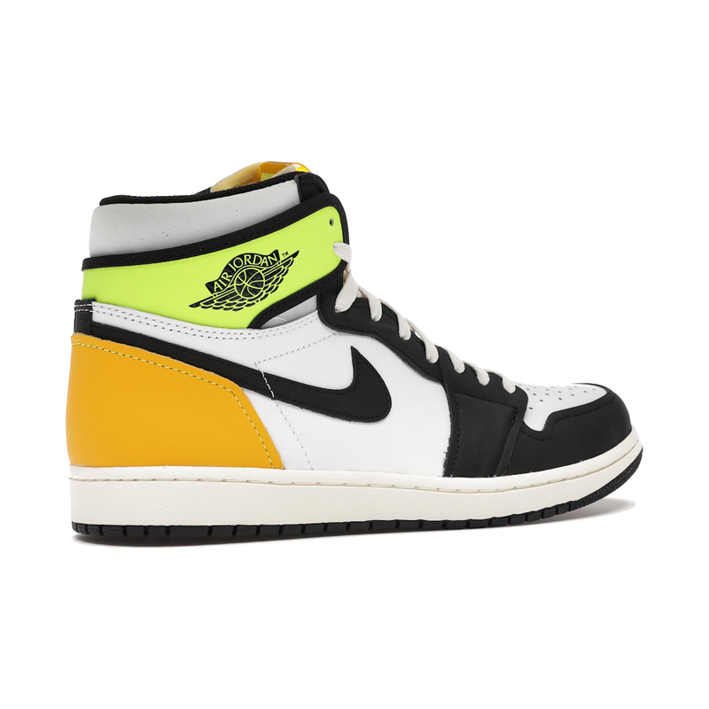 Air Jordan 1 Retro High White Black Volt University Gold