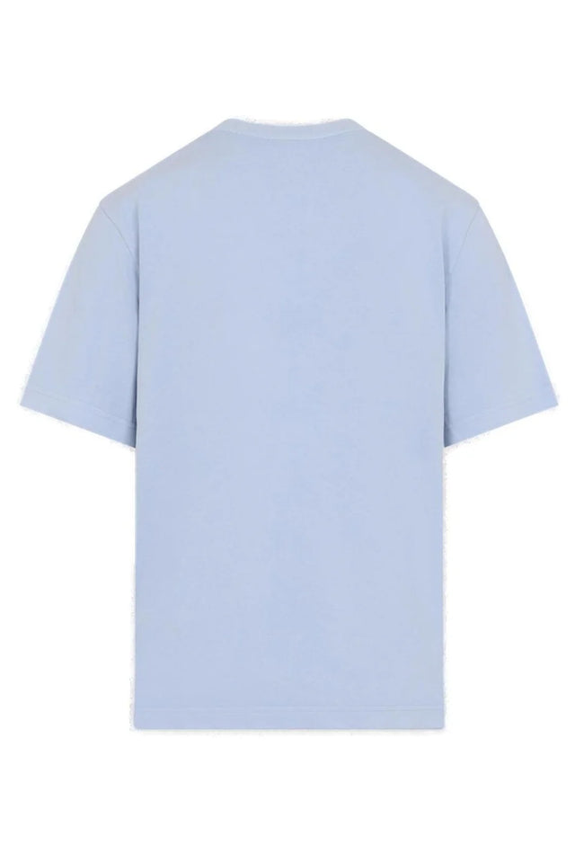 Jacquemus Logo Embroidered Crewneck T-Shirt Blue
