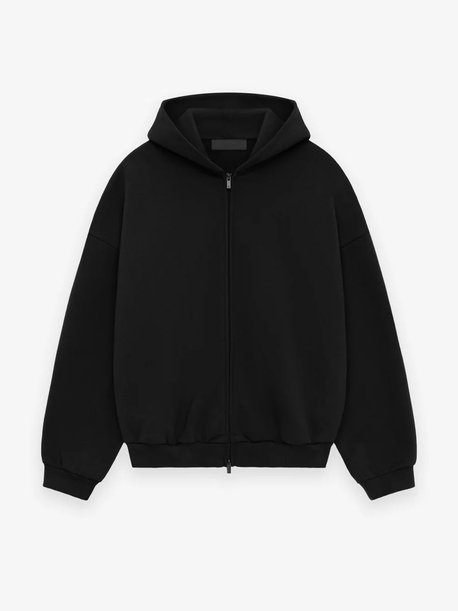 Essentials Heavy Fleece Fullzip Hoodie black