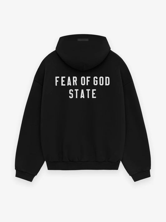 Essentials Heavy Fleece Fullzip Hoodie black