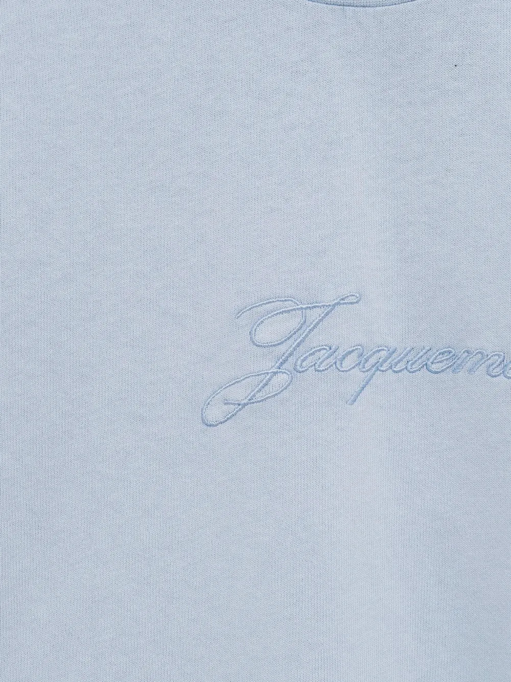 Jacquemus Logo Embroidered Crewneck T-Shirt Blue