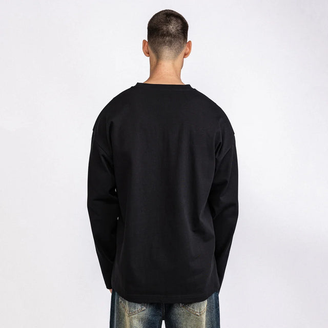 PIN LOGO LONGSLEEVE BLACK