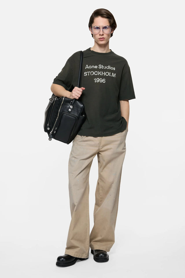 Acne Studios -  SPRAYED LOGO T-SHIRT (BLACK)