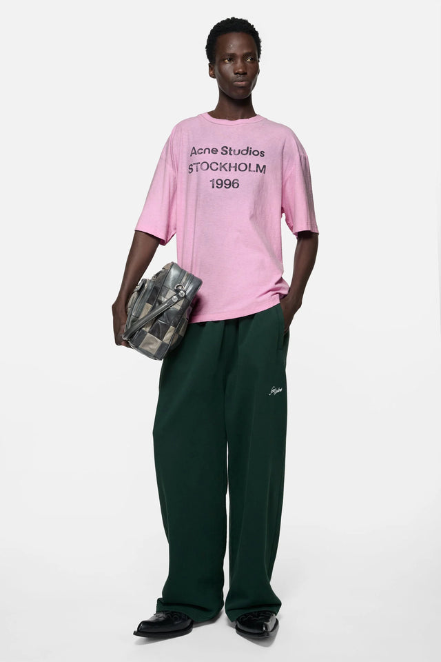 Acne Studios -  SPRAYED LOGO T-SHIRT (PINK)