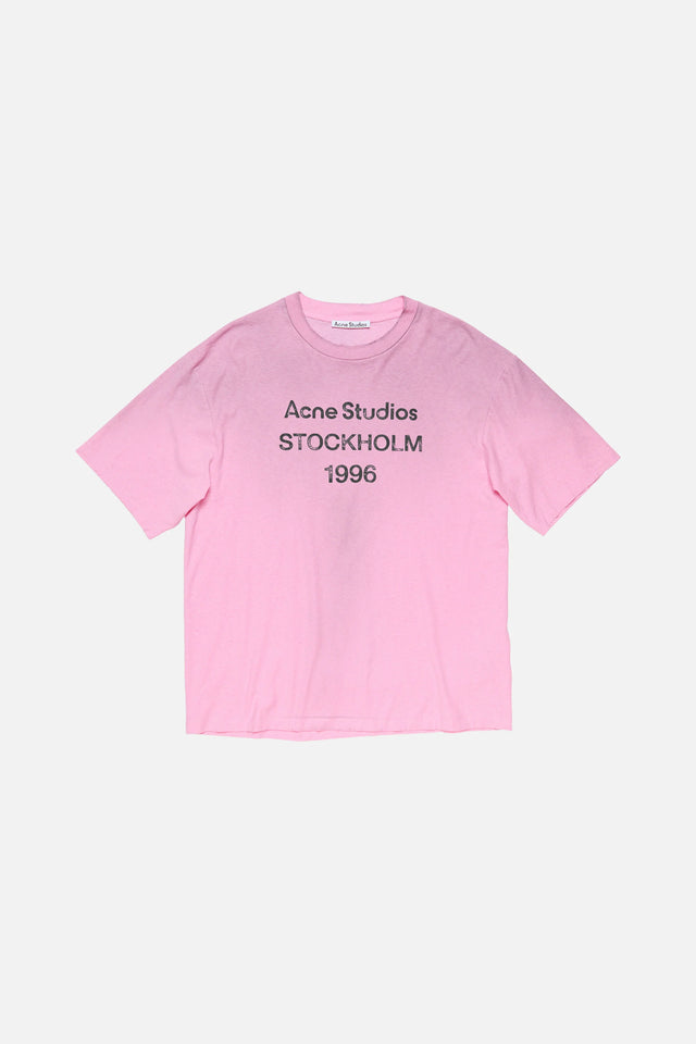 Acne Studios -  SPRAYED LOGO T-SHIRT (PINK)