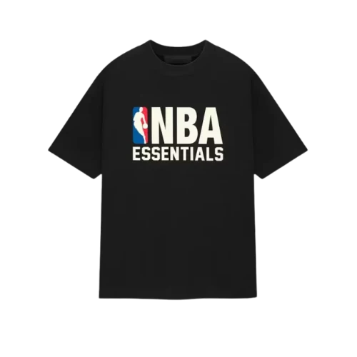 Fear of God Essentials NBA Black White T-shirt