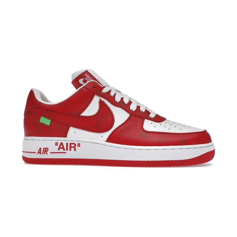 Louis Vuitton Nike Air Force 1 Low By Virgil Abloh White Red