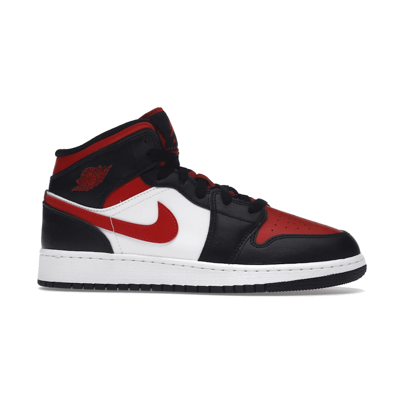 Air Jordan 1 Mid Black Fire Red