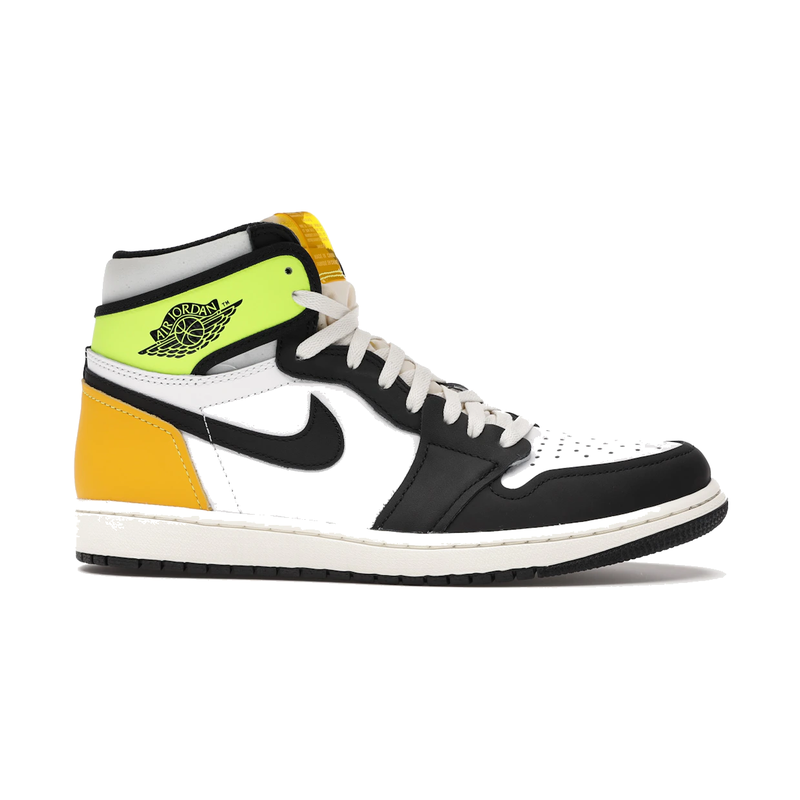 Air Jordan 1 Retro High White Black Volt University Gold