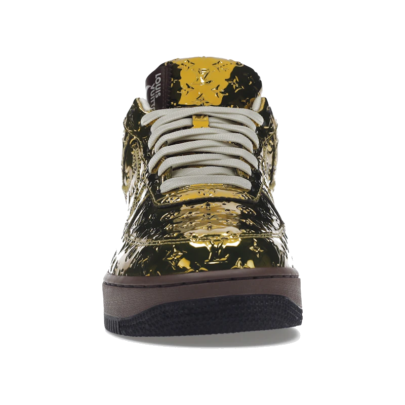 Louis Vuitton Nike Air Force 1 Low By Virgil Abloh Metallic Gold