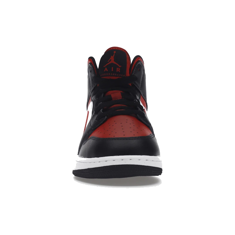 Air Jordan 1 Mid Black Fire Red