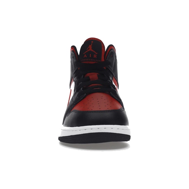 Air Jordan 1 Mid Black Fire Red