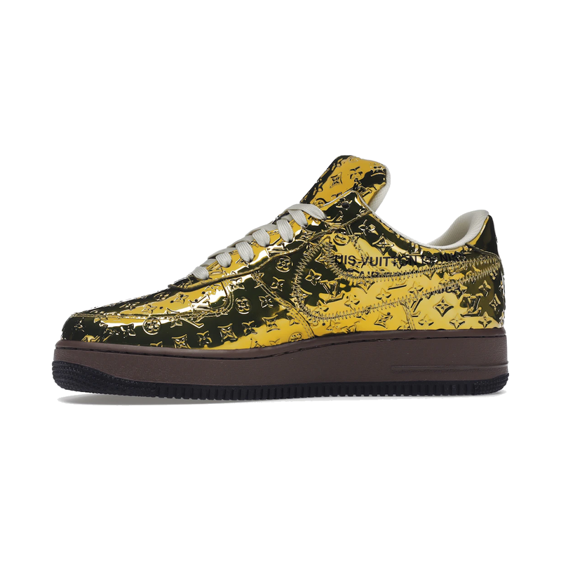 Louis Vuitton Nike Air Force 1 Low By Virgil Abloh Metallic Gold