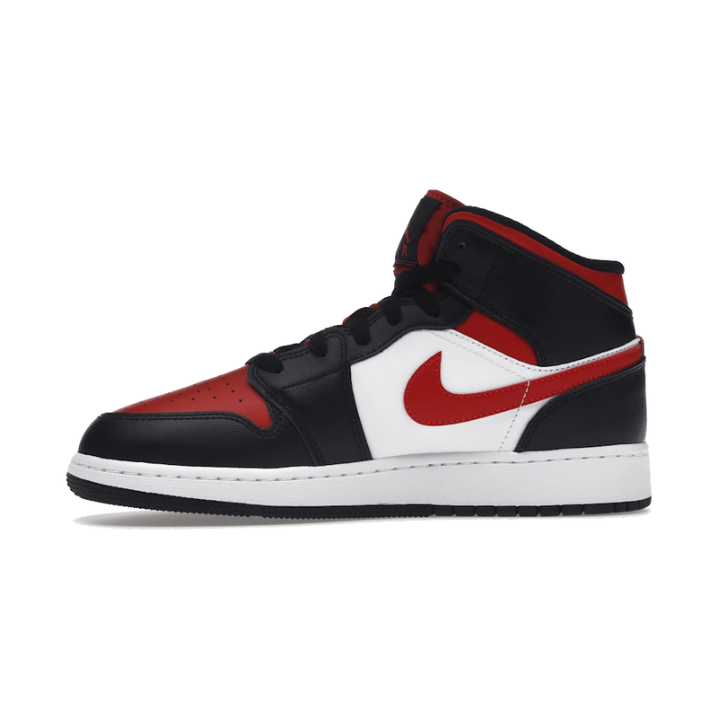 Air Jordan 1 Mid Black Fire Red