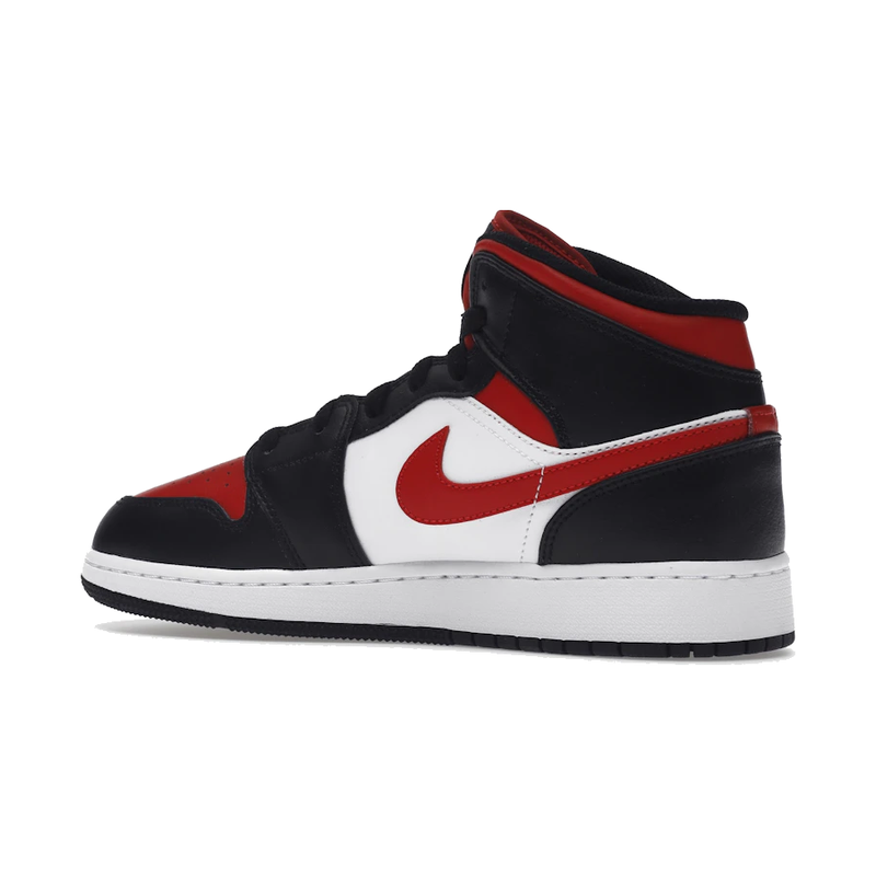 Air Jordan 1 Mid Black Fire Red