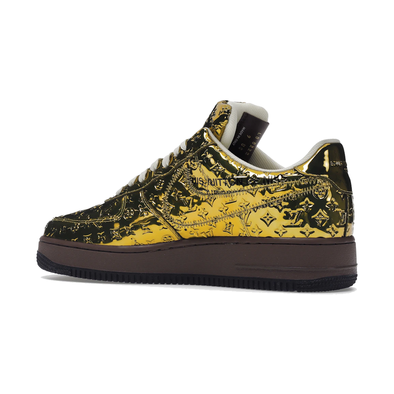 Louis Vuitton Nike Air Force 1 Low By Virgil Abloh Metallic Gold