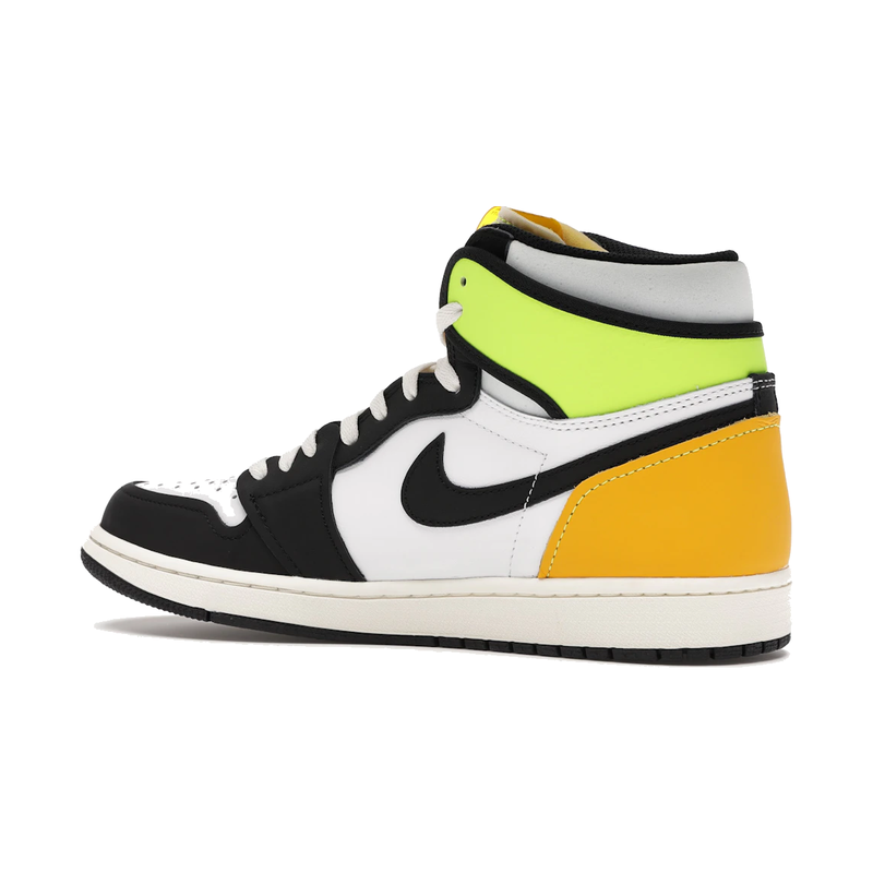 Air Jordan 1 Retro High White Black Volt University Gold