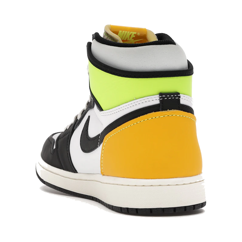 Air Jordan 1 Retro High White Black Volt University Gold