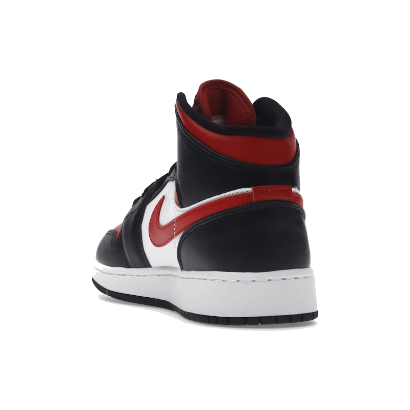 Air Jordan 1 Mid Black Fire Red