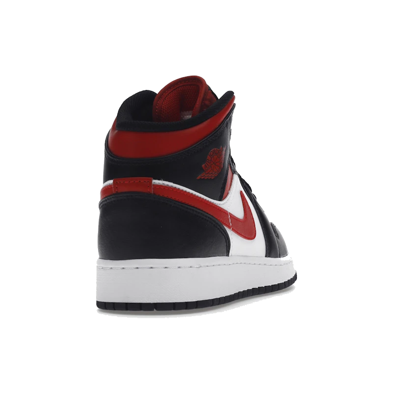 Air Jordan 1 Mid Black Fire Red