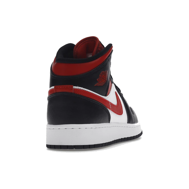 Air Jordan 1 Mid Black Fire Red
