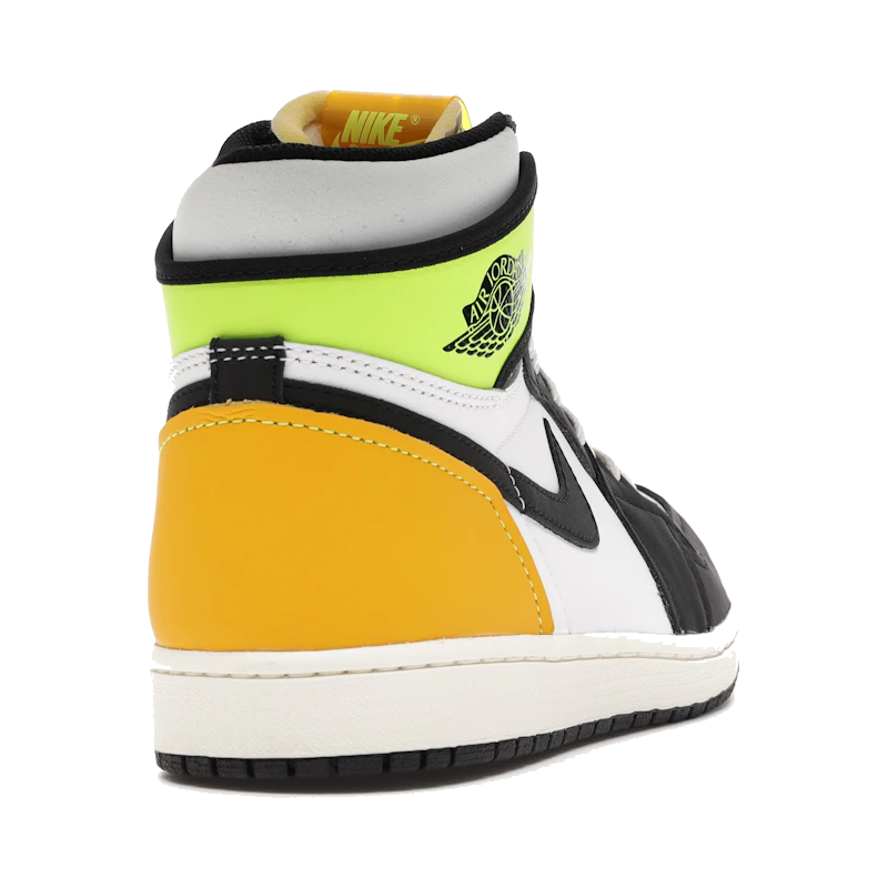 Air Jordan 1 Retro High White Black Volt University Gold