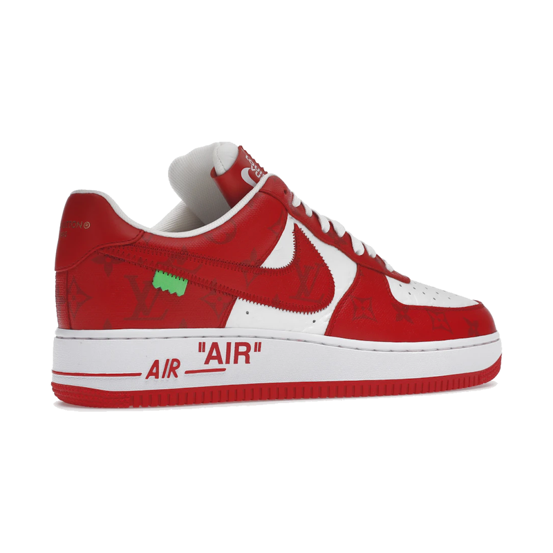 Louis Vuitton Nike Air Force 1 Low By Virgil Abloh White Red