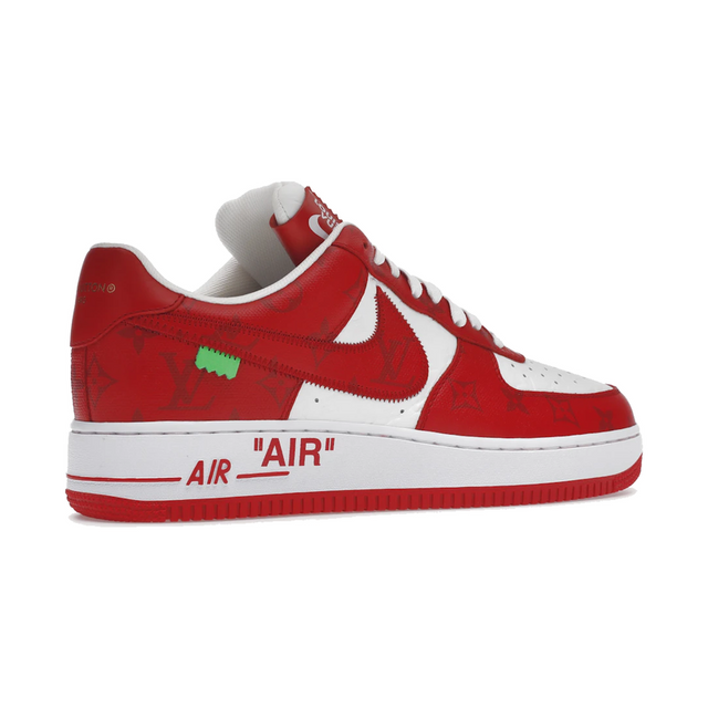 Louis Vuitton Nike Air Force 1 Low By Virgil Abloh White Red