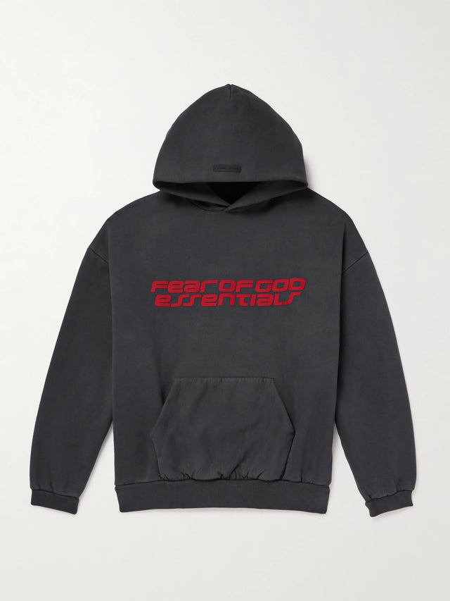 Fear of God Essentials Heavy Fleece 90s Hoodie 'Iron Grey'