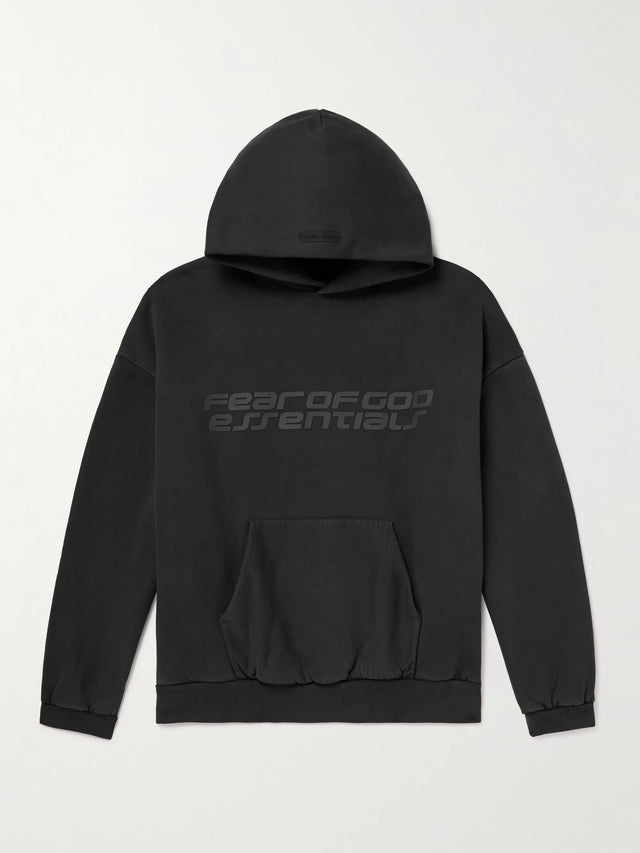FEAR OF GOD ESSENTIALS 90s Logo-Print Cotton-Jersey Hoodie