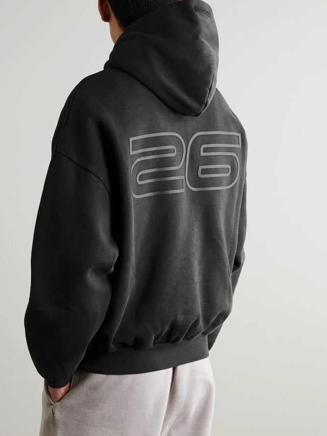 FEAR OF GOD ESSENTIALS 90s Logo-Print Cotton-Jersey Hoodie